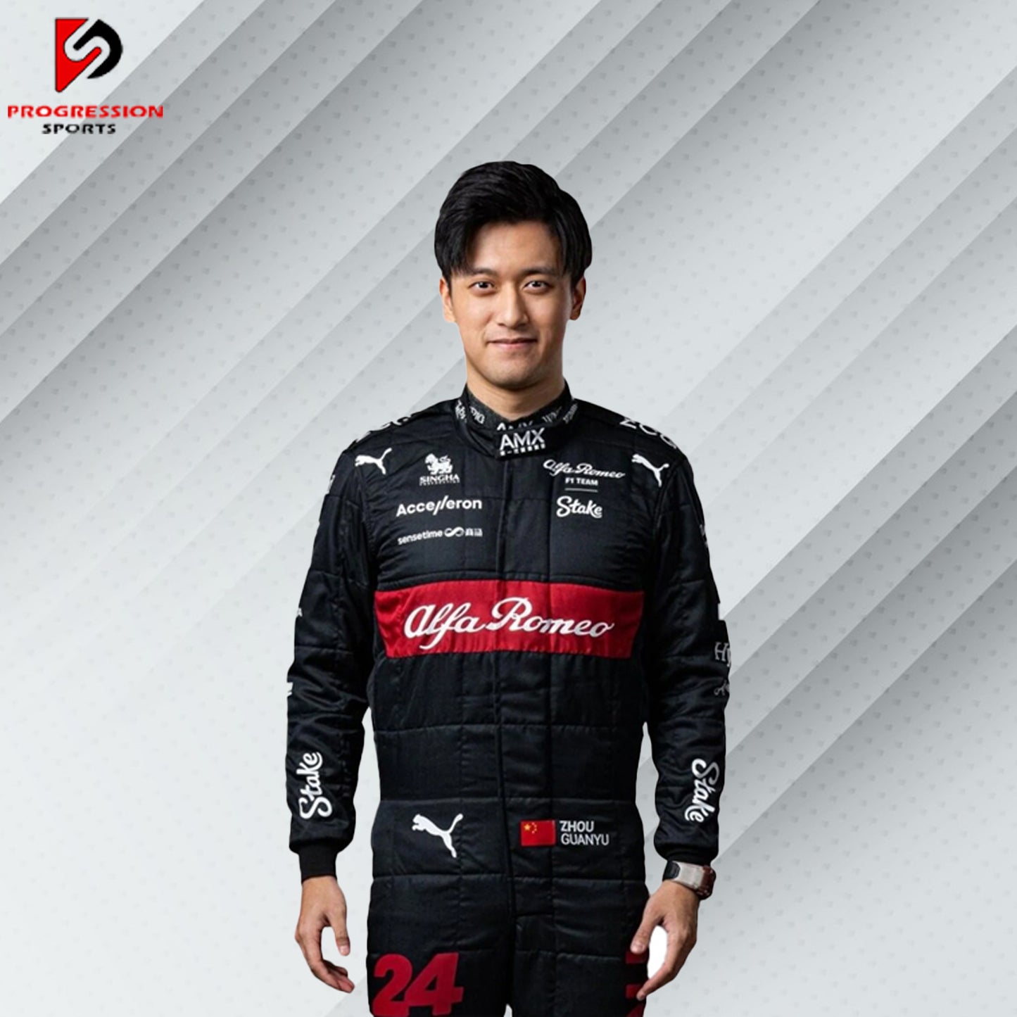 2023 Zhou Guanyu Alfa Romeo F1 Race Suit
