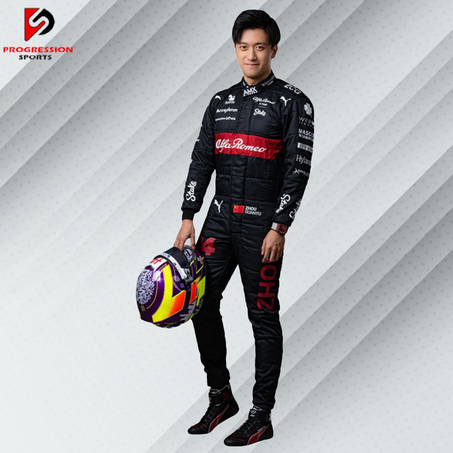 2023 Zhou Guanyu Alfa Romeo F1 Race Suit