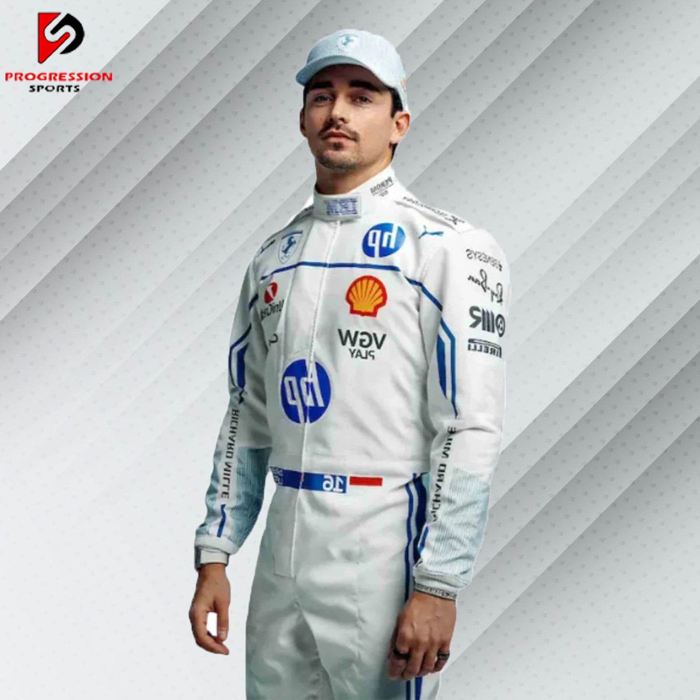 2025 Charles Leclerc Monaco GP Ferrari HP F1 Race Suit – Replica | Progression Sports