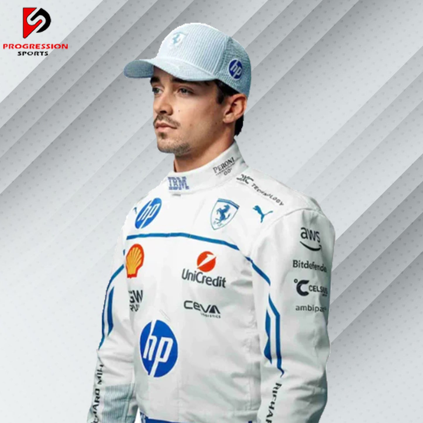 2025 Charles Leclerc Monaco GP Ferrari HP F1 Race Suit – Replica | Progression Sports