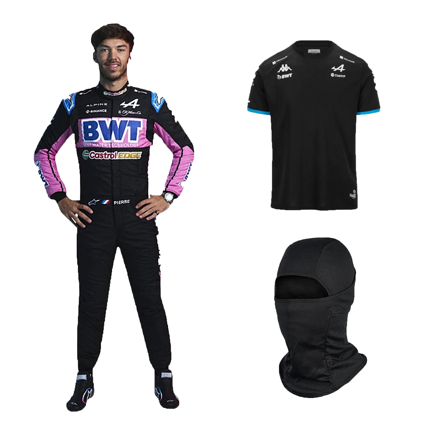 BWT F1 Go Kart Racing Suit with T-Shirt & Balaclava