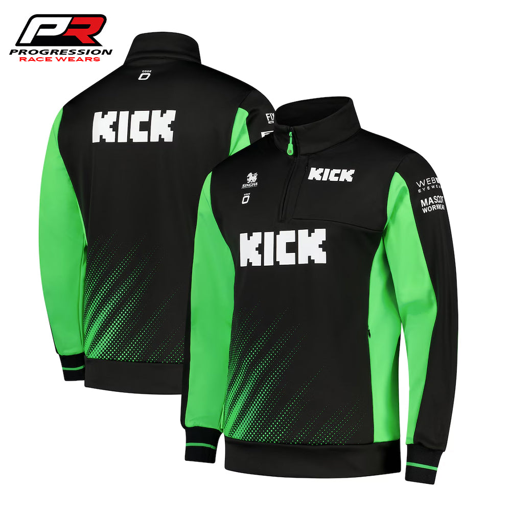 【新品】Golfickers：JAPAN TOUR 2025 SWEAT Kick Sauber F1 2025 Team Quarter Zip Sweat Jacket - Free Worldwide