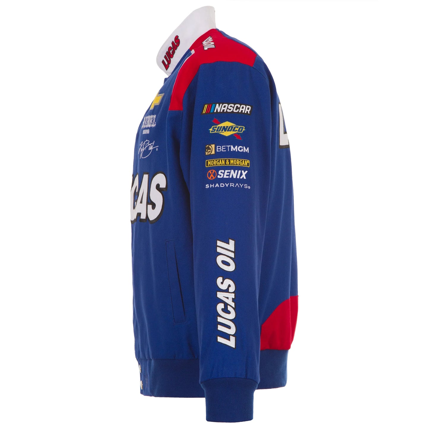 2025 Kyle Busch Lucas Oil Uniform Full-Snap Jacket-Royal
