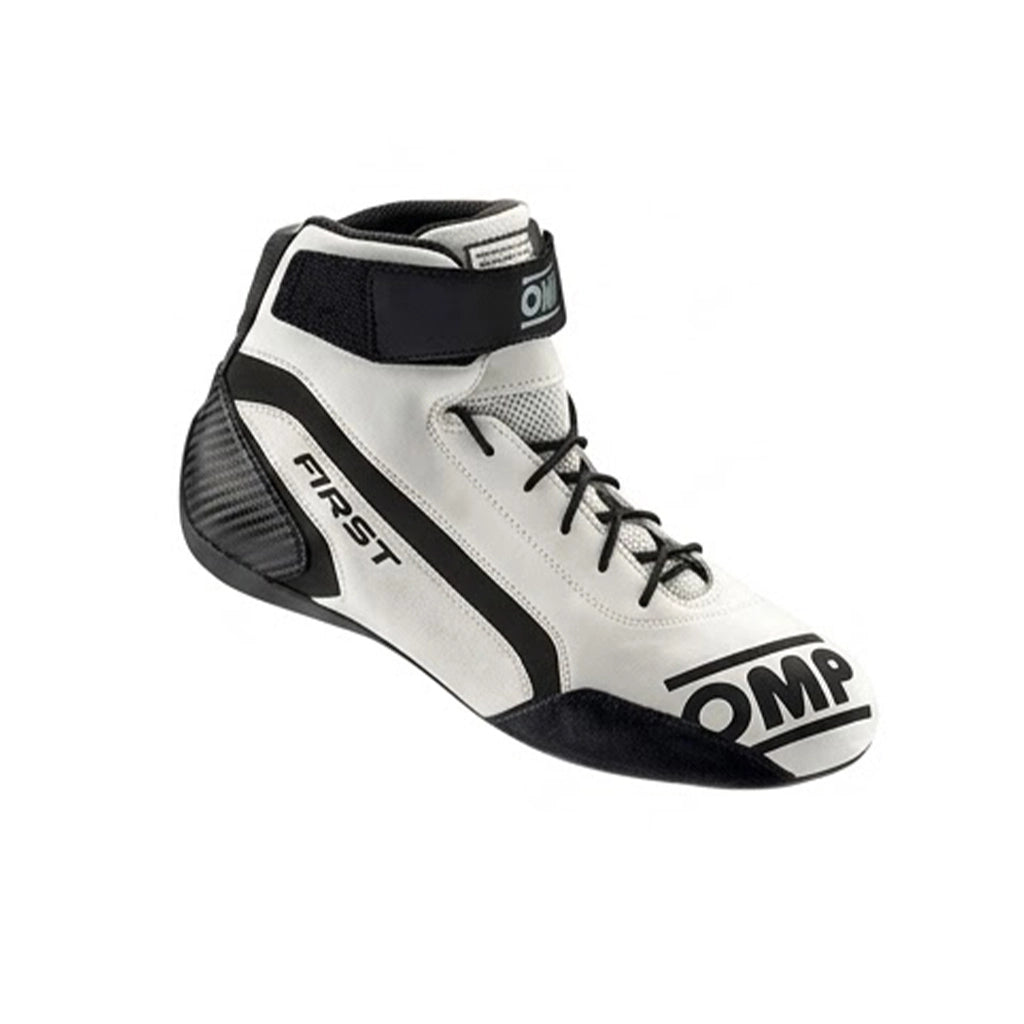 Brad Pitt APX GP F1 Race Suit Kit featuring white and black movie livery race suit, matching white gloves, and white low-profile driving shoes