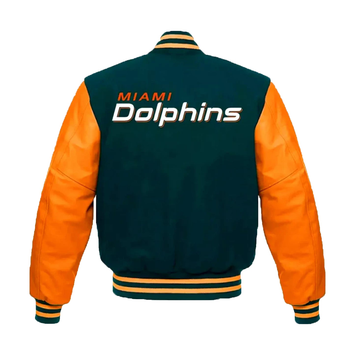Miami Dolphins Green and Orange Jacket