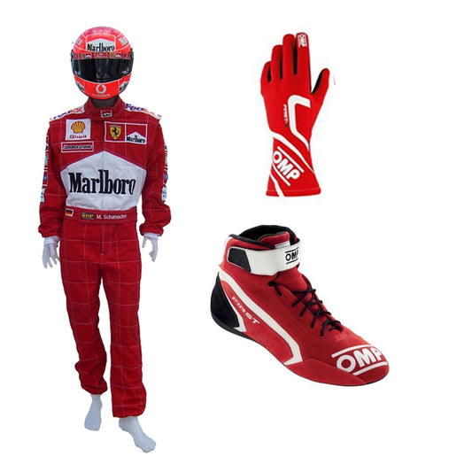 Michael Schumacher Kart Racing Suit With Shoes & Gloves