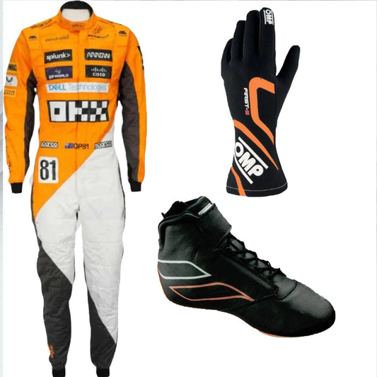 Oscar Piastri Mclaren Kart Suit Shoes & Gloves