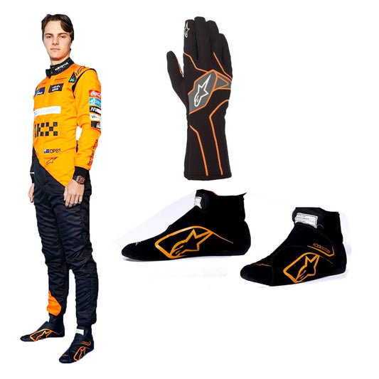 Oscar Piastri McLaren F1 Racing Suit with Shoes & Gloves Kit