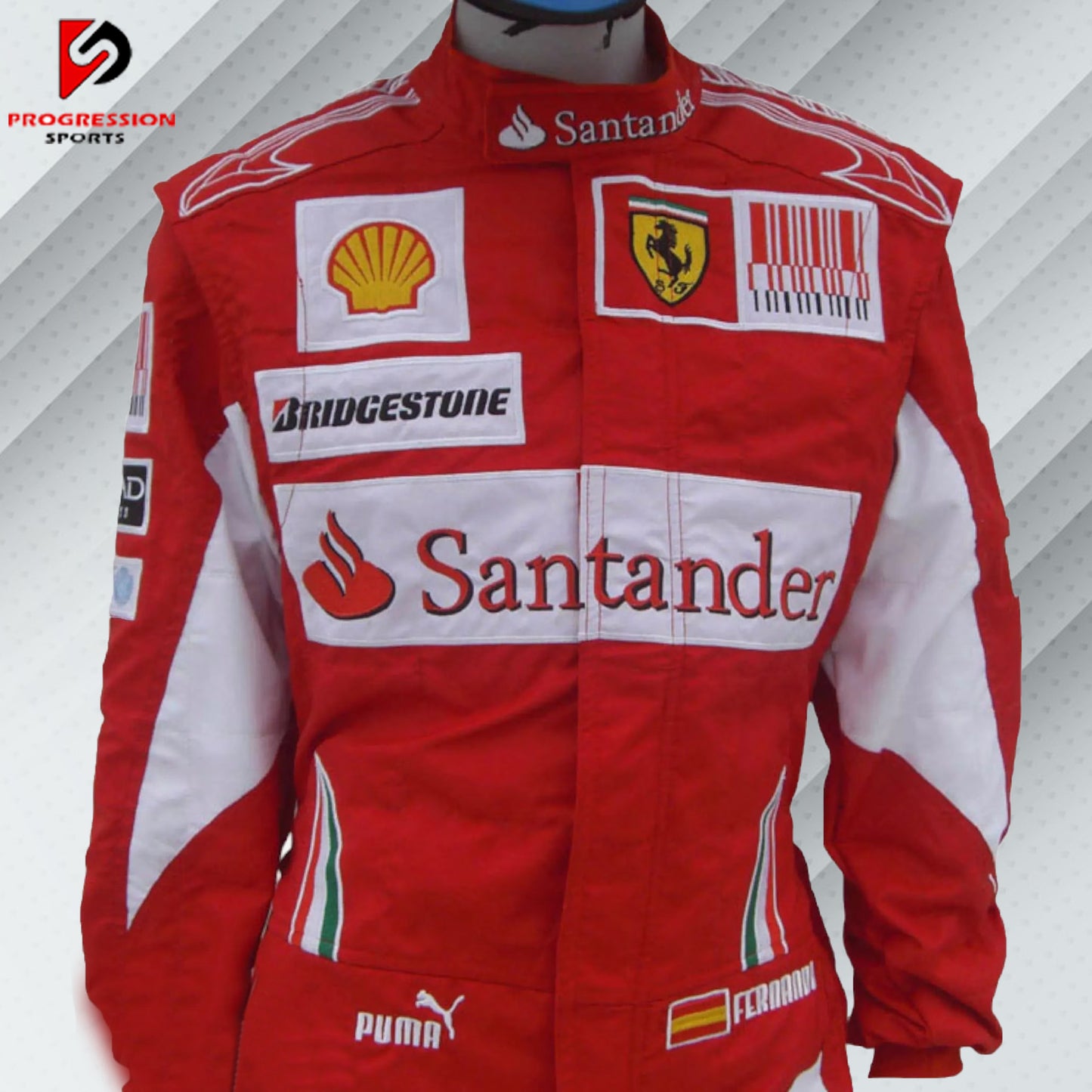 2010 Fernando Alonso Ferrari F1 Racing Suit