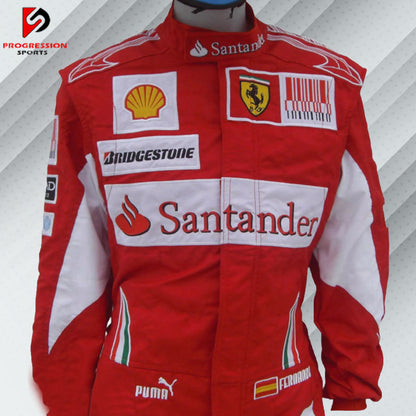 2010 Fernando Alonso Ferrari F1 Racing Suit
