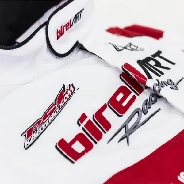 Race with confidence in the 2021 Birel ART Go-Kart Race Suit, Shoes & Gloves Replica