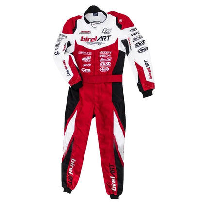Race with confidence in the 2021 Birel ART Go-Kart Race Suit, Shoes & Gloves Replica