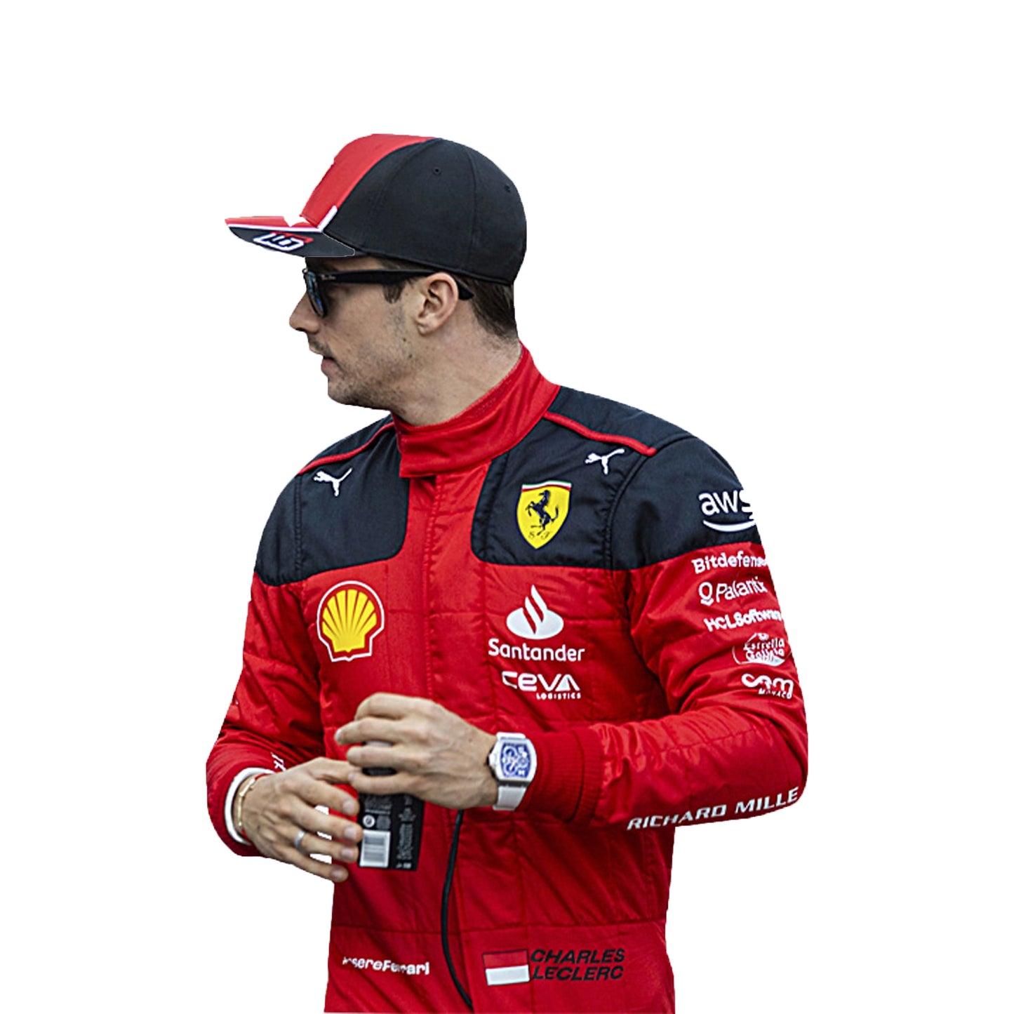 2023 Charles Leclerc Ferrari F1 Race Suit Replica