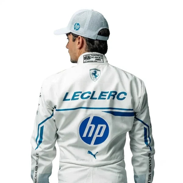 2025 Charles Leclerc Ferrari Monaco GP F1 Rennanzug-Kit
