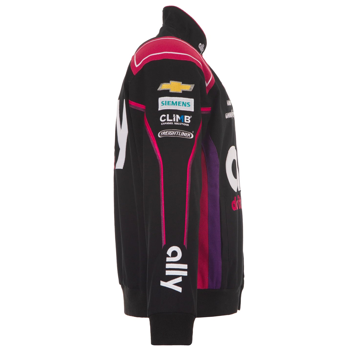 2025 Alex Bowman Ally Black Uniform Full-Snap Jacket-Black