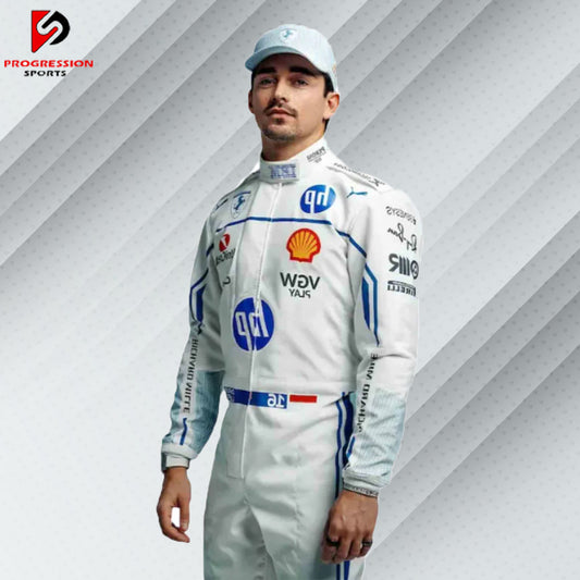 2025 Charles Leclerc Monaco GP Ferrari HP F1 Race Suit – Replica | Progression Sports

