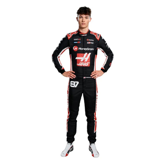 2025 Ollie Bearman F1 Race Suit Replica – Ferrari-Inspired