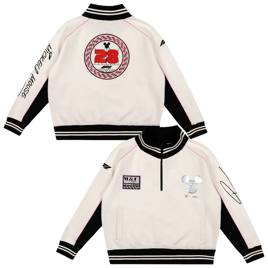 Formula 1 x Disney Women's 1/4 Zip Sweatshirt – Ivory