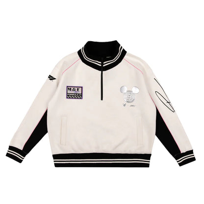 Formula 1 x Disney Women's 1/4 Zip Sweatshirt – Ivory