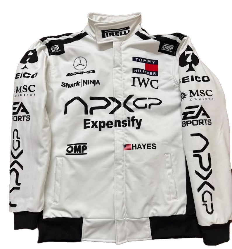 APX GP Brad Pitt F1 The Movie Racing Jacket by Progression Race Wear – Formula 1 jacket inspired by Brad Pitt’s F1 movie appearance.