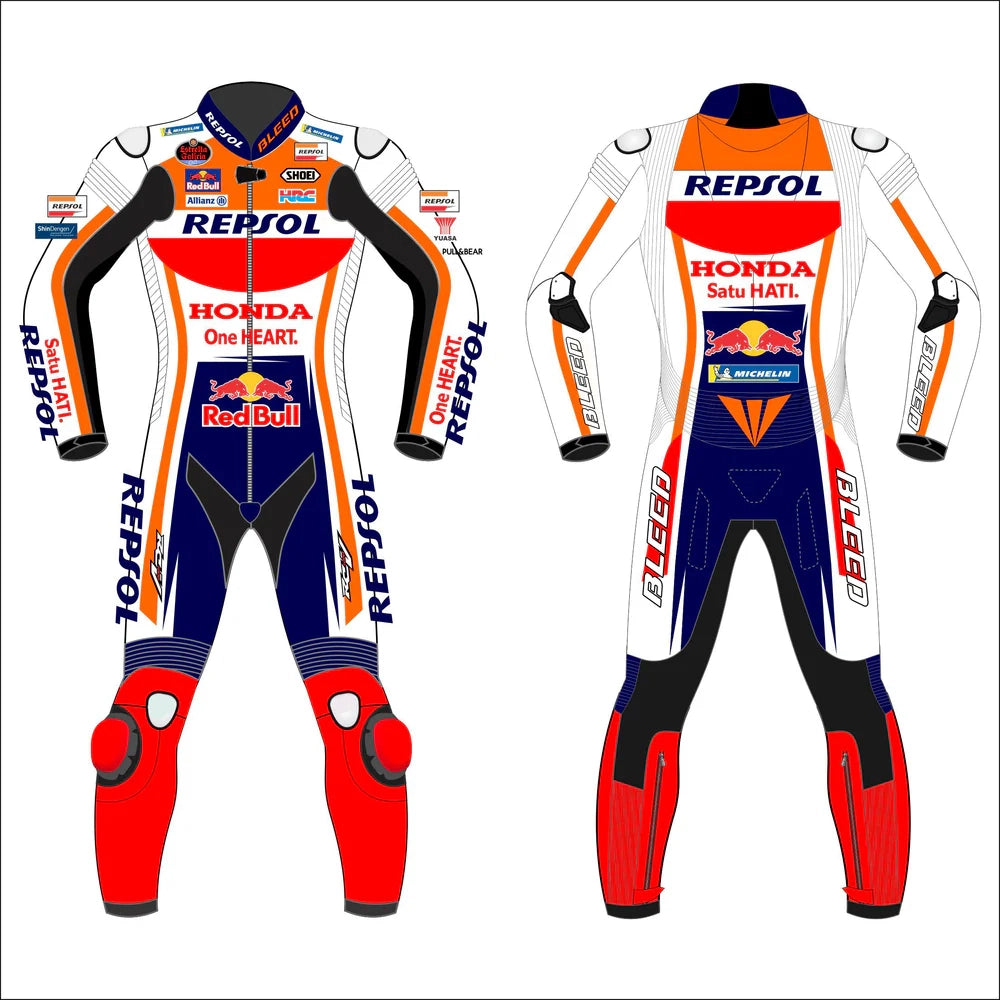 Alex Marquez Repsol Honda 2021 Leather Race Suit