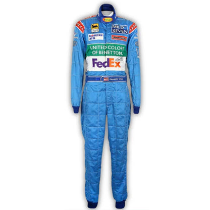 Relive the golden era of Formula 1 with the Alex Wurz 1998 Mild Seven Benetton F1 Race Suit.