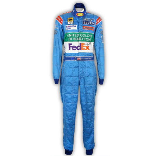 Relive the golden era of Formula 1 with the Alex Wurz 1998 Mild Seven Benetton F1 Race Suit.