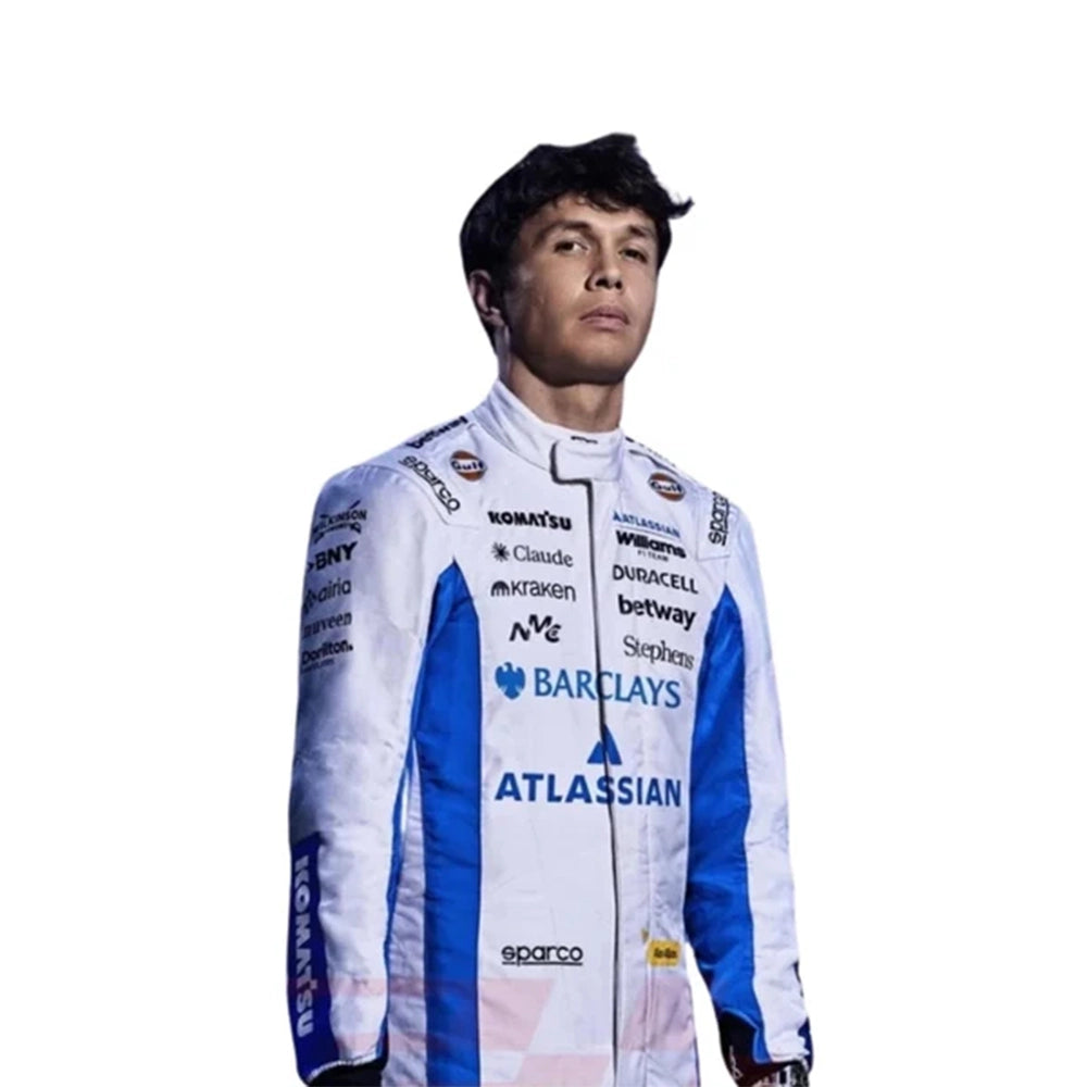 Williams Racing team style karting suit with Alexander Albon driver number 23 detail