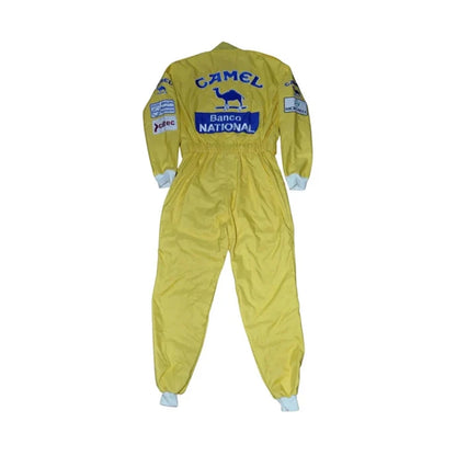 Celebrate one of Formula 1's most memorable seasons with the Ayrton Senna 1987 Lotus Camel F1 Race Suit.