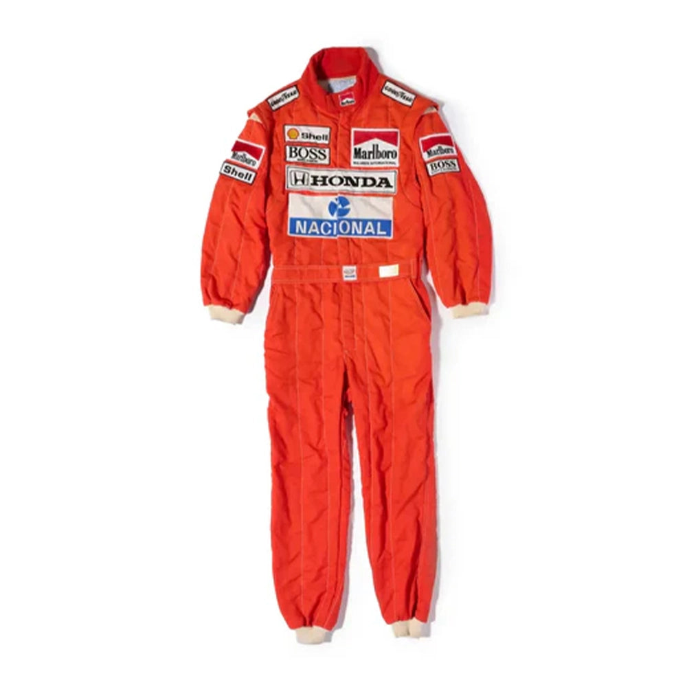 Celebrate Ayrton Senna’s legendary McLaren era with this premium McLaren F1 Race Suit tribute replica.