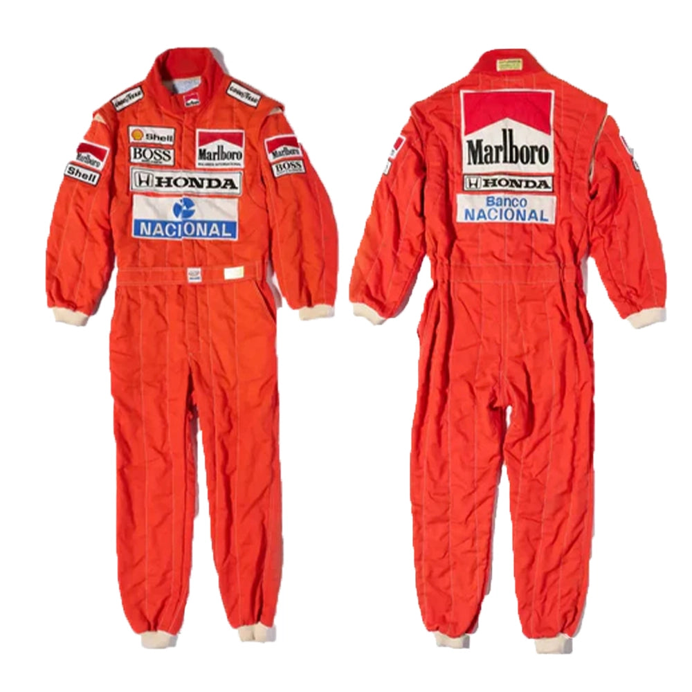 Celebrate Ayrton Senna’s legendary McLaren era with this premium McLaren F1 Race Suit tribute replica.