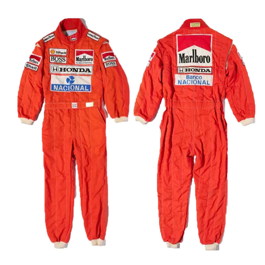Celebrate Ayrton Senna’s legendary McLaren era with this premium McLaren F1 Race Suit tribute replica.