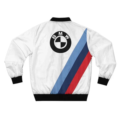 BMW Weiße Bomberjacke – Premium Motorsport