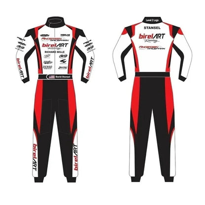 Stand out on and off the track with the Birel Art Richard Mille Kart Race Suit, Shoes & Gloves.