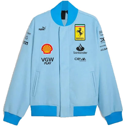 Charles Leclerc Miami GP F1 Race Jacket by Progression Race Wear – Formula 1 jacket inspired by Leclerc’s Miami Grand Prix look.
