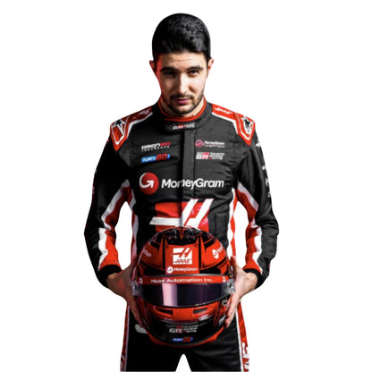 2025 Esteban Ocon F1 Race Suit Replica by Progression Race Wear – premium Formula 1 replica suit inspired by Ocon’s 2025 Alpine season.