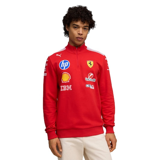 Buy Ferrari F1 Team Half Zip Sweatshirt – Scuderia Ferrari HP Teamwear