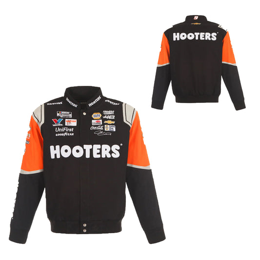 2024 Chase Elliott JH Design NASCAR Hooters Uniform Full-Snap Jacket