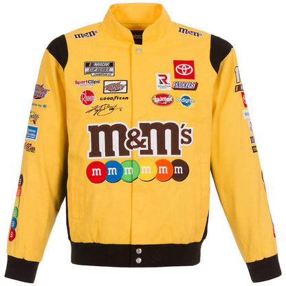 NASCAR Alex Bowman JH Design Black Ally Uniform Full-Snap Jacket by Progression Race Wear – authentic NASCAR-inspired racing jacket.