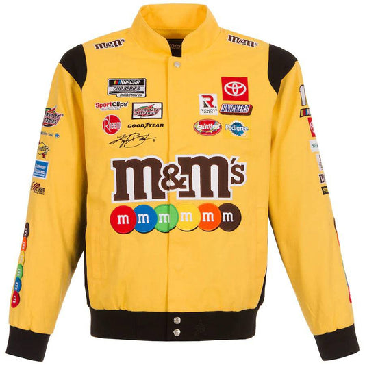 NASCAR Alex Bowman JH Design Black Ally Uniform Full-Snap Jacket by Progression Race Wear – authentic NASCAR-inspired racing jacket.