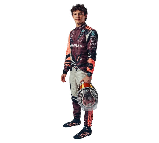 2025 Andrea Antonelli F1 Race Suit Replica by Progression Race Wear – premium Formula 1 replica suit inspired by Antonelli’s 2025 debut season.