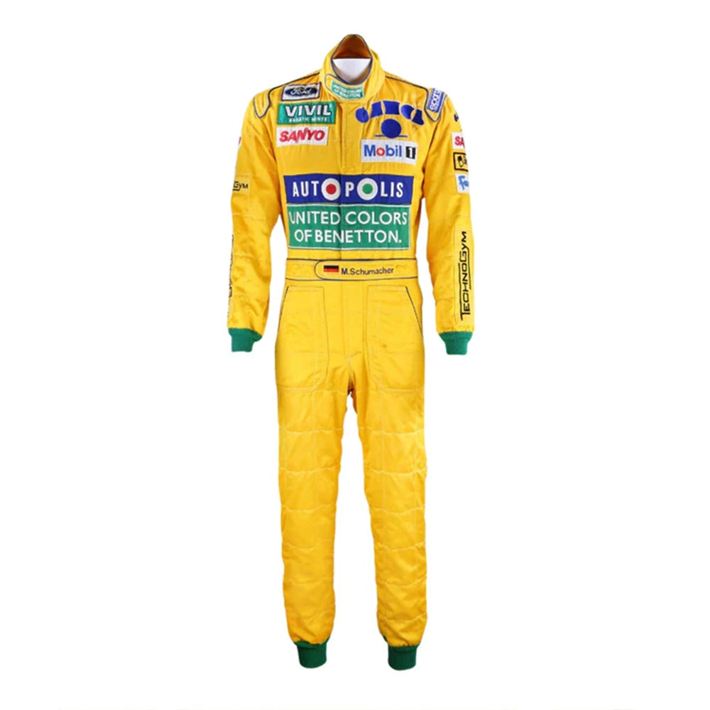 Celebrate the beginning of a Formula 1 legend with the Michael Schumacher 1992 F1 Racing Suit.