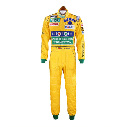 Celebrate the beginning of a Formula 1 legend with the Michael Schumacher 1992 F1 Racing Suit.