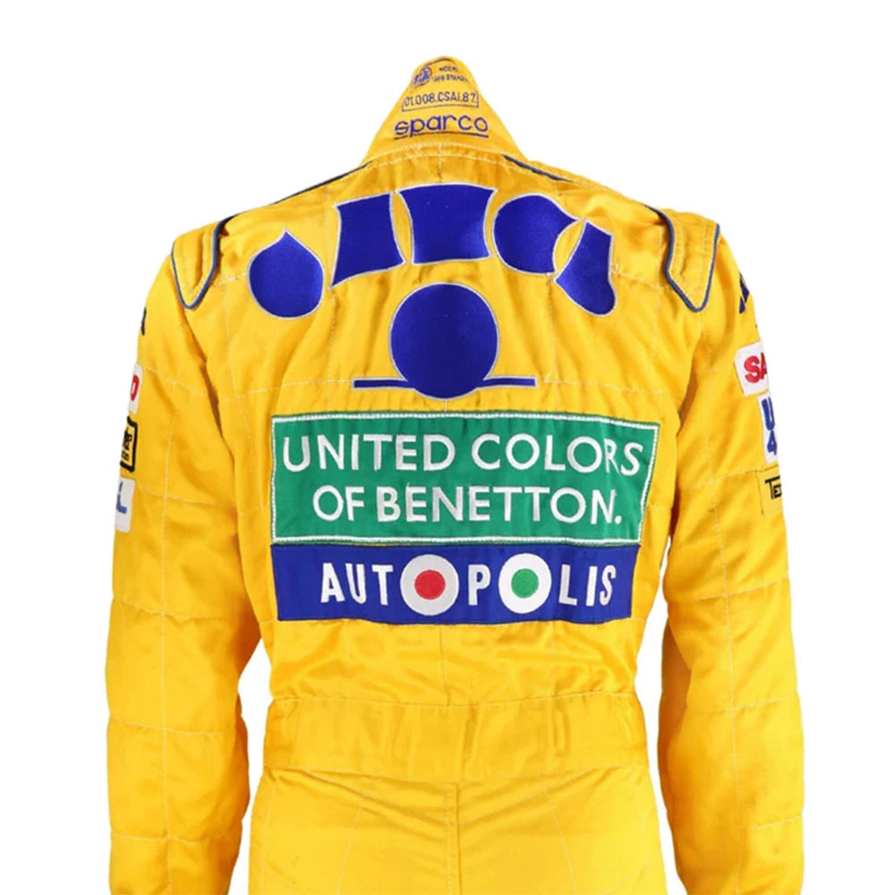 Celebrate the beginning of a Formula 1 legend with the Michael Schumacher 1992 F1 Racing Suit.
