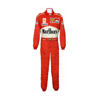 Celebrate one of Formula 1's most memorable championship battles with the Michael Schumacher 1997 Ferrari F1 Racing Suit.