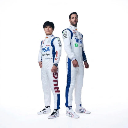 Visa Cash App RB style karting suit with Daniel Ricciardo driver number 3 detail