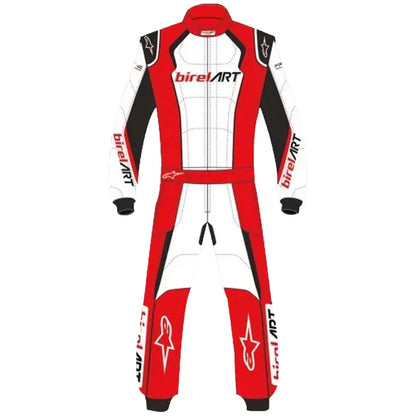 Get the complete professional karting look with the 2019 Birel ART Go-Kart Race Suit, Shoes & Gloves Replica