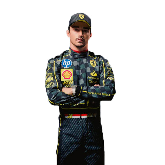 2025 Charles Leclerc (HP CARBON FIBRE DESIGN) Ferrari F1 Race Suit
