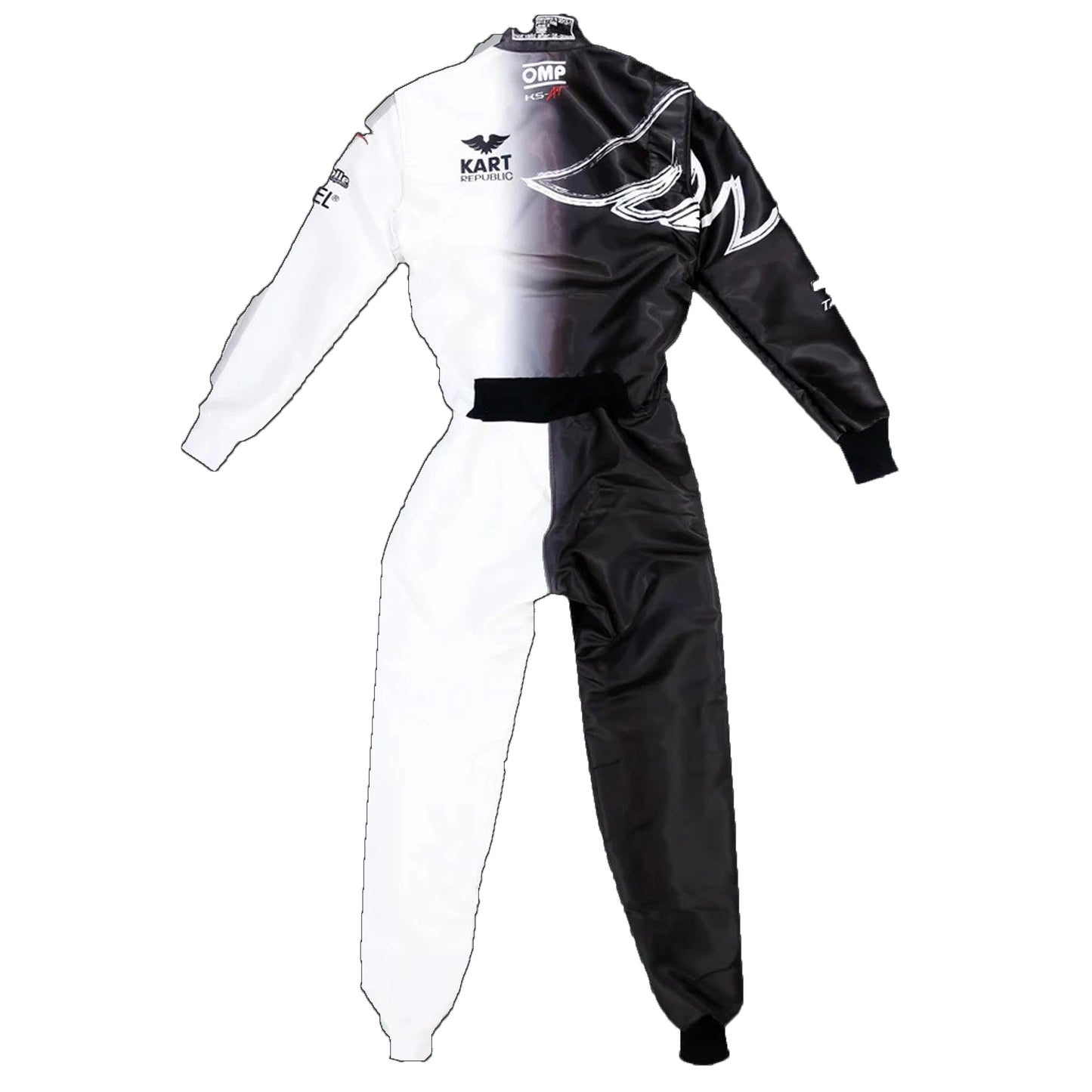 Kart Republic Go Kart Race Suit Black White