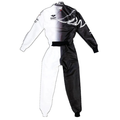 Kart Republic Go Kart Race Suit Black White